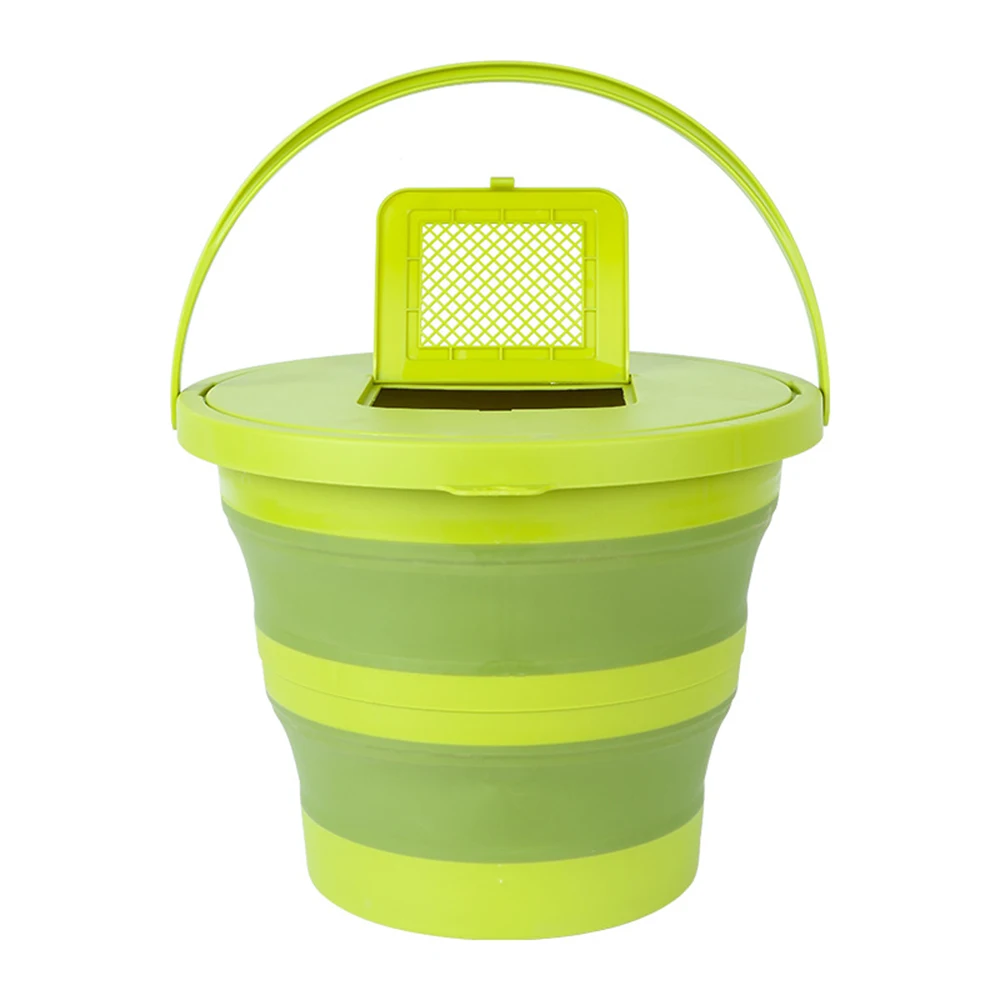 

Universal 15L Folding Bucket Large Capacity Folding Fishing Bucket with Handle Water Container Wash Basin