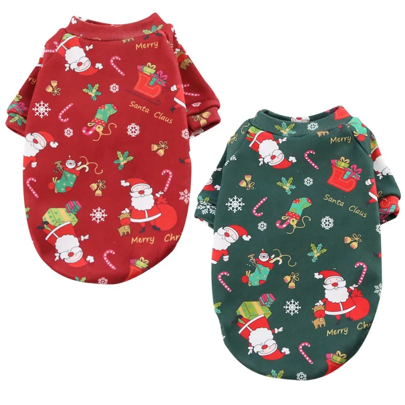 Pet Clothes XS-4XL Christmas Dog Clothes Winter Pet Clothing Sweater for Small Large Dog Cat Puppy Costume Chihuahua Yorkies Shirts pet clothes