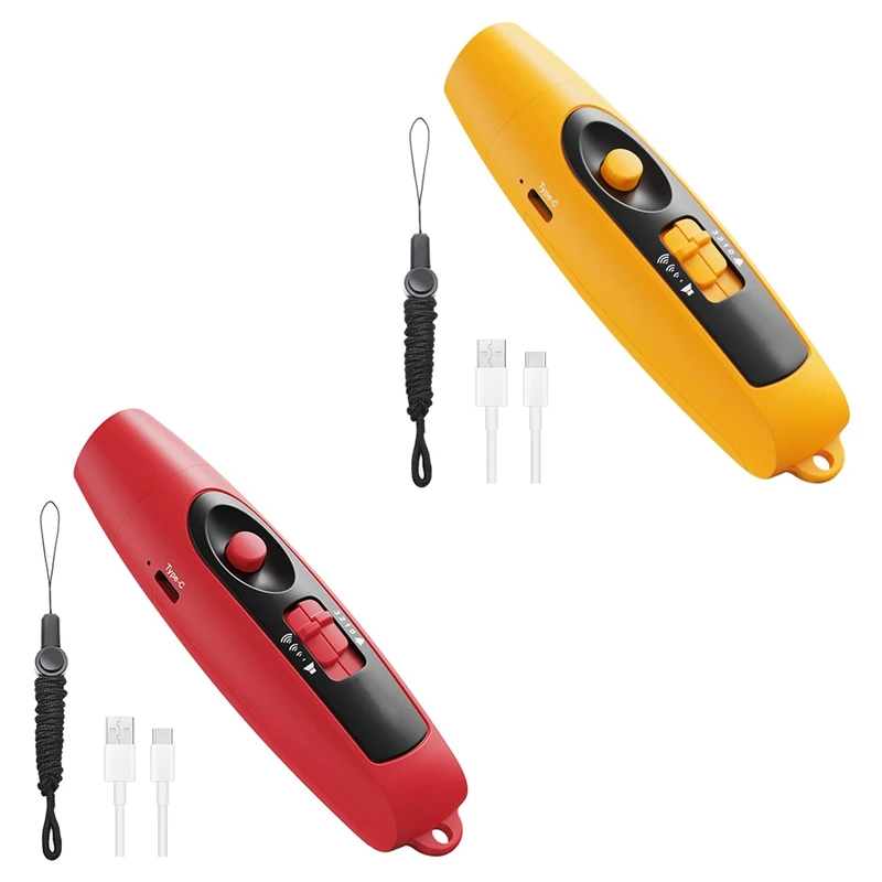 Electronic Whistle Sport Whistle Sports Whistle Soccer Whistle With USB Charging for Referee Coaches Teacher Outdoor Sport Game Camping With Lanyard