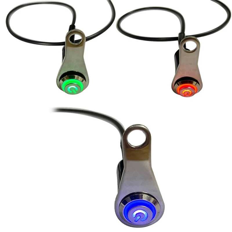 

Светодиодный выключатель ВКЛ./ВЫКЛ. На руль мотоцикла, монтажная Кнопка 12 В для рабочего выключателя света с монтажным кронштейном