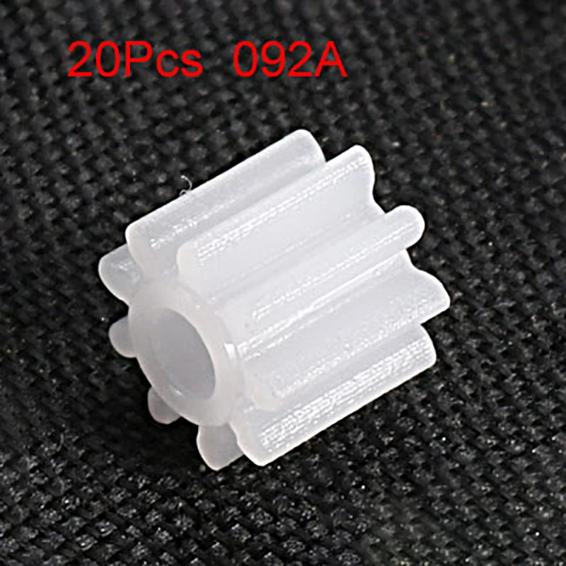 Uxcell 20pcs 092A Plastic Gear Accessories 2mm Hole Diameter with 9 Teeth for DIY Car Robot Motor Making Accessories