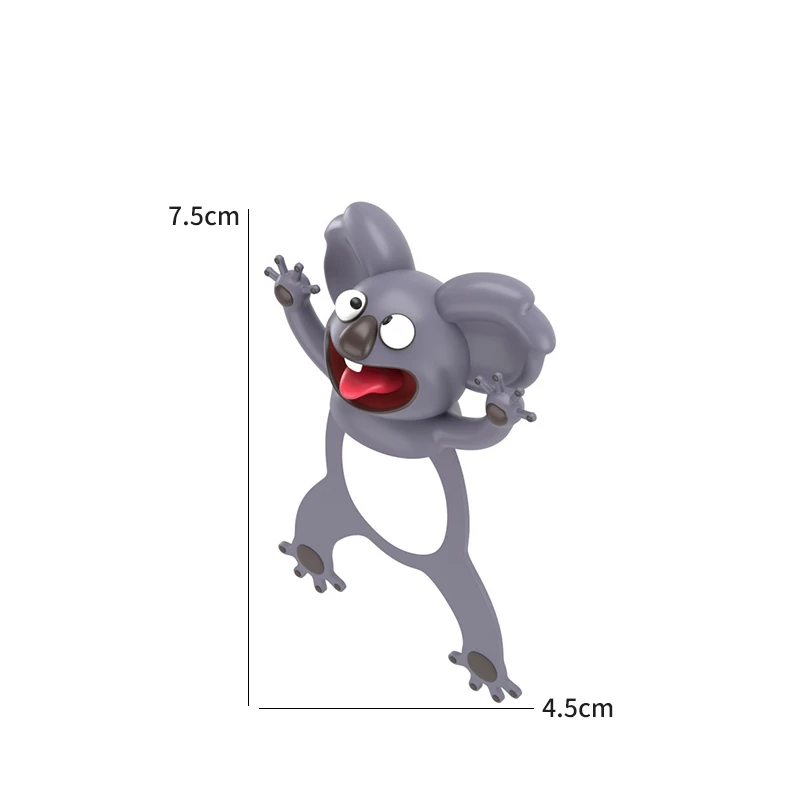3d Cartoon Animals Book Marker