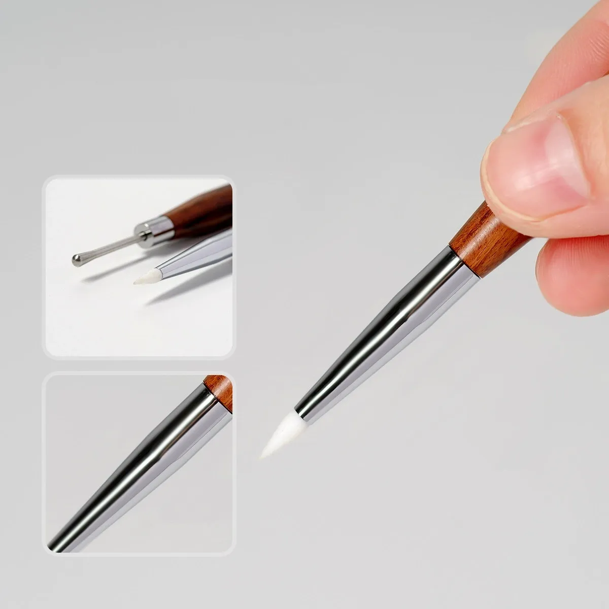 Double Head Nail Art Brush Spatula Poly Nail Gel Pen Manicure Tip Extension Acrylic Builder Accessory Rod Tool 5