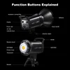 Godox SL100Bi LED Video Light 2800k-6500k Bi-color Version LCD Panel Photogranphy Continuous Output Bowens Mount Studio Light 6