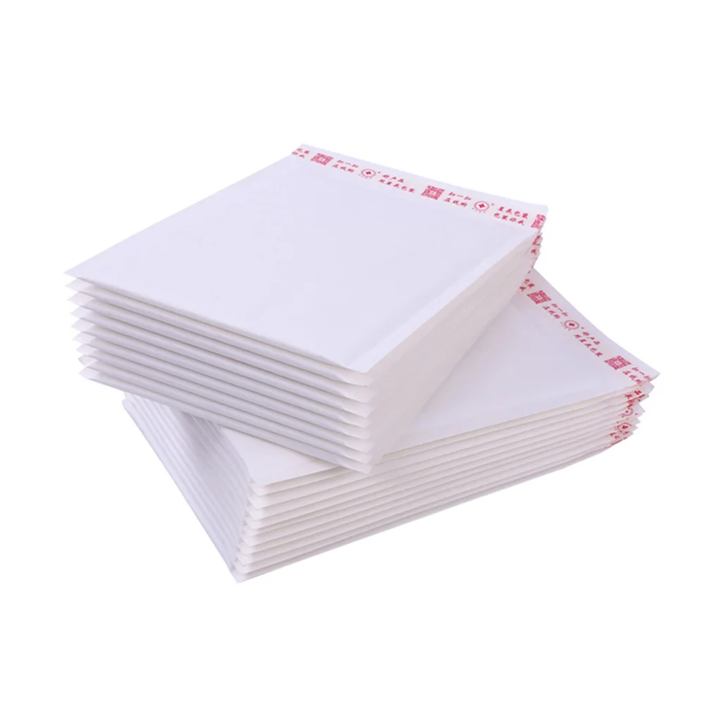 

White Kraft Bubble Film Mailing Envelope Bags With Customizing(150x180) (Random Style)