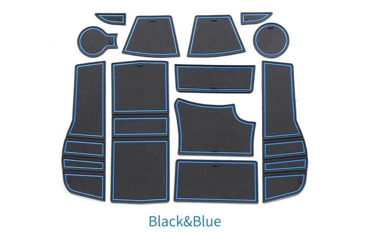 LUCKEASY Anti-Rutsch-Türschlitz-Bechermatte für Peugeot 2008 E-2008 GT Line 2019-2024, rutschfeste Unterlage, Zubehör, Styling, 12 Stück/Set – Detail 3