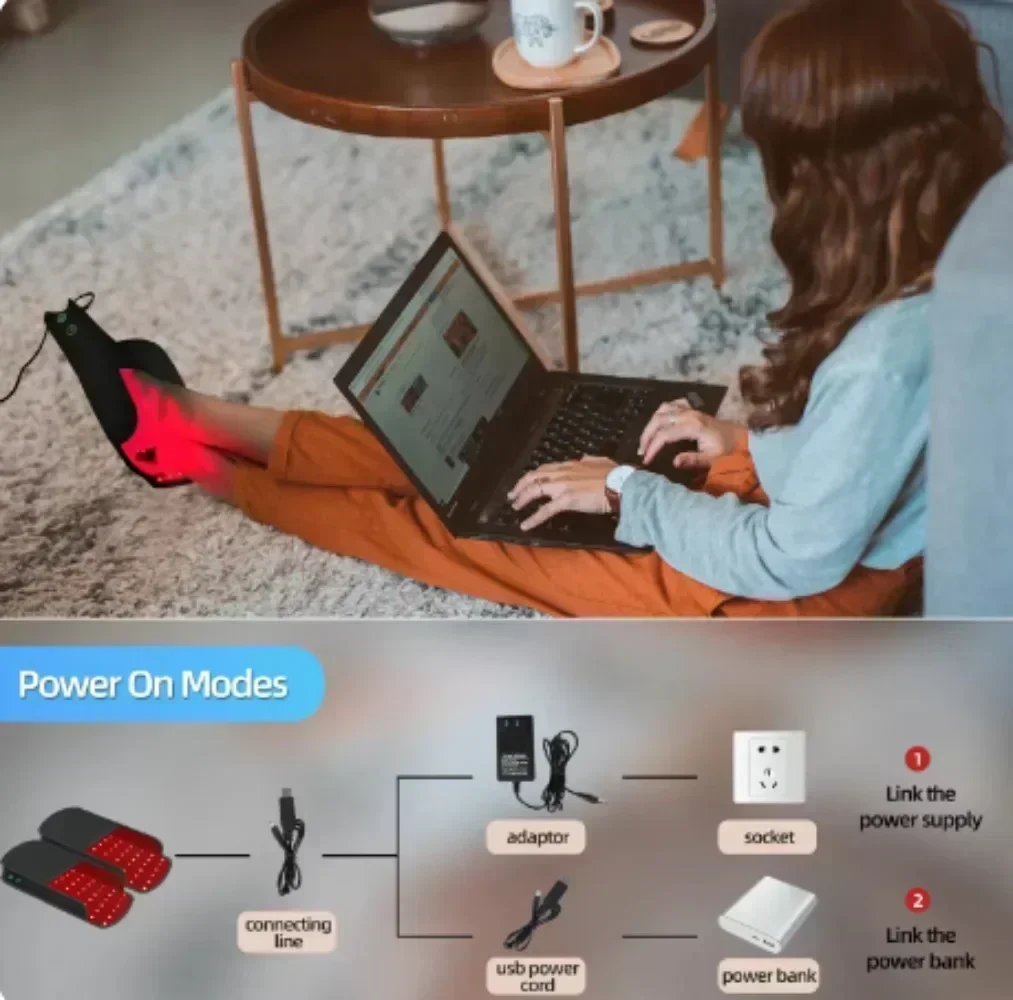 2025 new Home Use LED Therapy Pod Pain Relief Muscle Relax 660 850nm Infrared Red Light Therapy