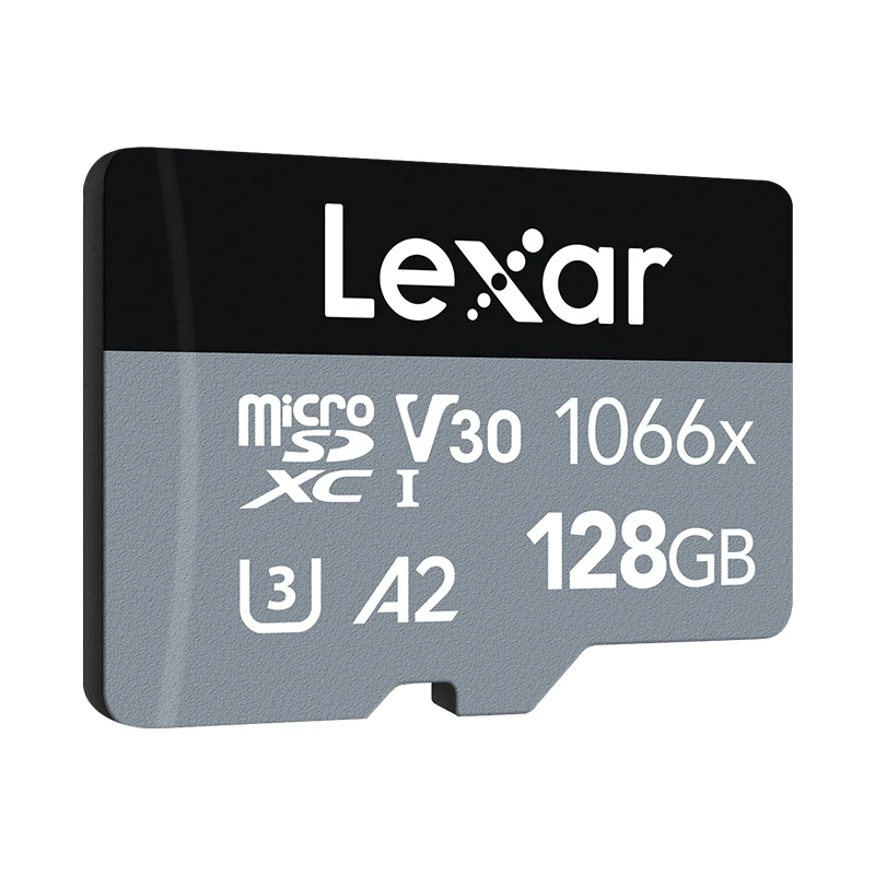 LexarLexar 휴대폰 카메라 드론용  메모리 카드, 마이크로 SD 플래시 TF 카드, A1 V30 1066X, 128GB