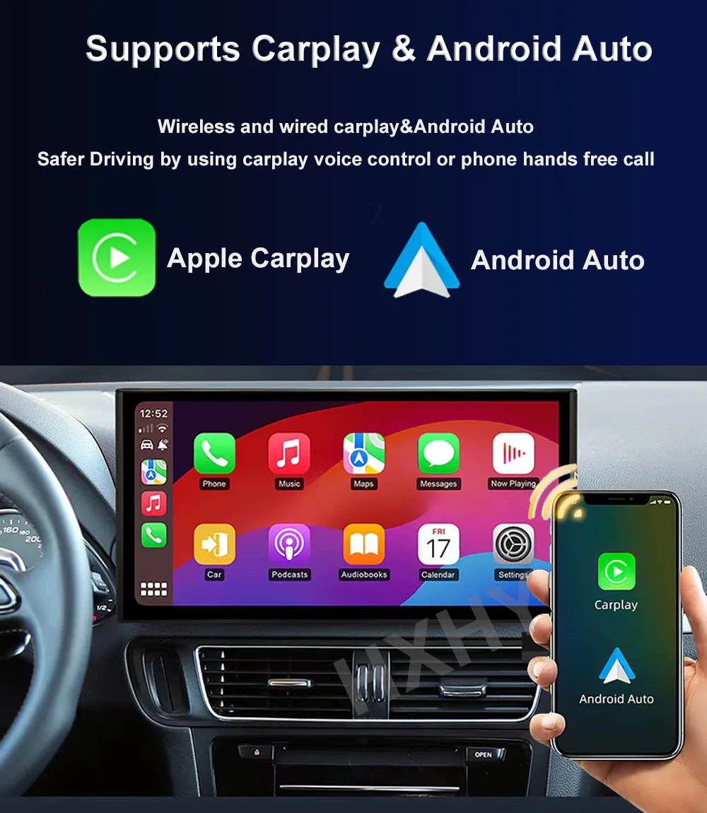 10.25/12.3Inch Android 13 8+128G Auto Carplay Car Multimedia Stere Dvd Player Ra