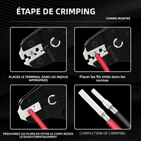 Pince à sertir pour fil solaire photovoltaïque SN-2546B, connecteurs solaires 2.5/4/6 mm2, panneau solaire, Kit d'outils de serrage pour câble PV 6