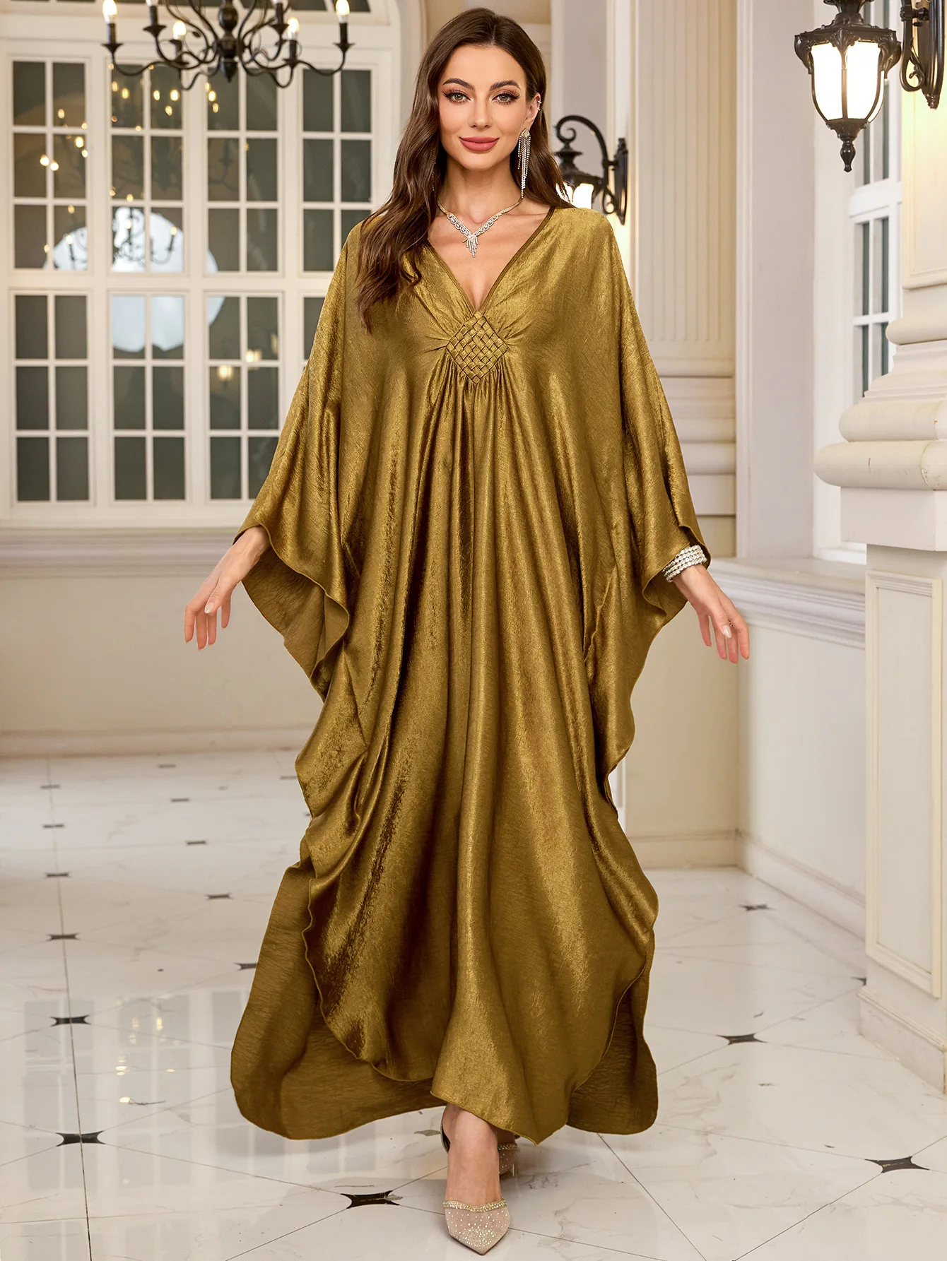Golden Beach Kaftans for Women Hand Woven Maxi Dresses 2025 New Plus Size Cover Ups Summer Holiday Bathing Suits Hot Sales 1