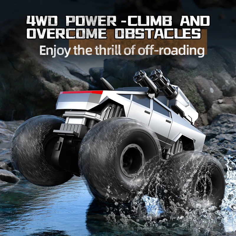JJRC Q213 Amphibious RC CAR with Water Gun 4WD Climbing Off-Road Vehicle Waterproof Blaster Water Game Remote Control Vehicle