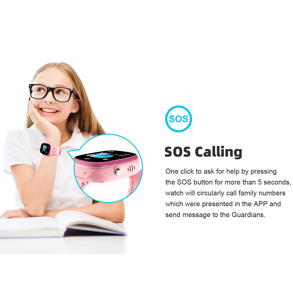 어린이 스마트 워치 2G SIM 카드, SOS 콜백, 전화 시계, 스마트 워치, 어린이 카메라, IP67 방수, 스마트 워치