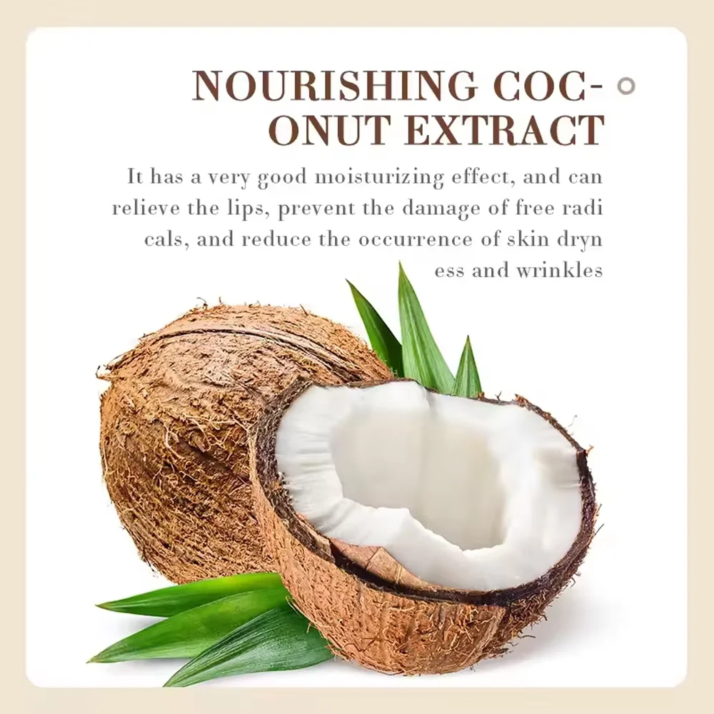 Coconut Lip Balm - Lasting Nourishment and Moisture for Men and Women - Daily Care Lip Balm 5