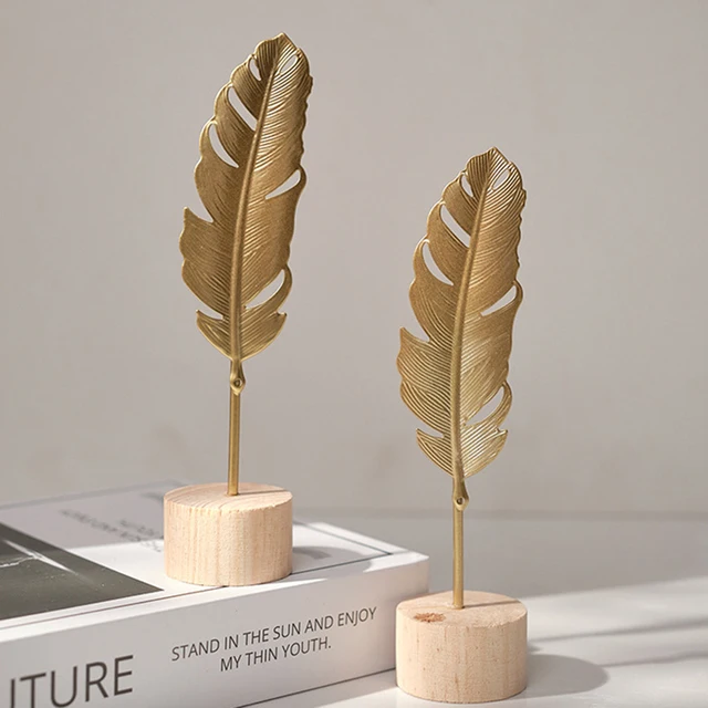 Nordic Gold Ginkgo Leaf Sculpture 3