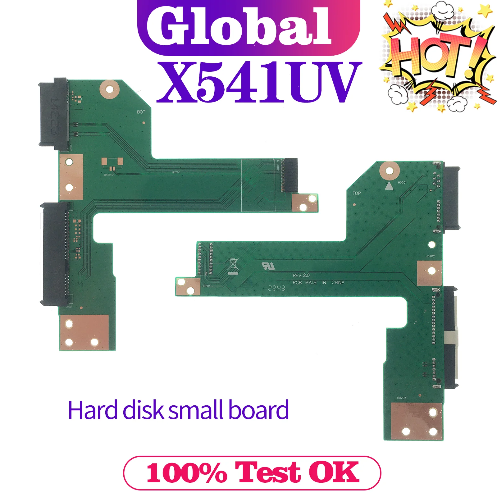 Kefu para Asus X541uv X541ua X541uvk X541uak Disco Rígido Placa Pequena 100 Teste ok