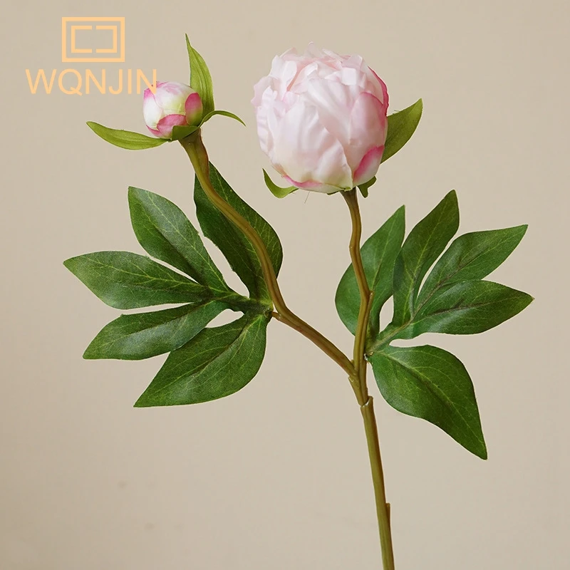 European-Style Simulated Peony Silk Flower Arrangement for Home and Wedding Decor