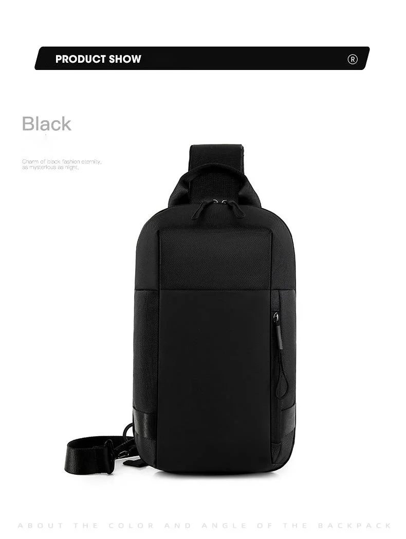 Stylish Men's Crossbody Bag Large Capacity Functional Chest Pack_voghion.com