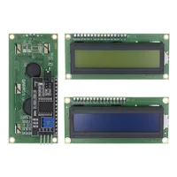 LCD1602+I2C Module Blue / Yellow Green Screen 16x2 Character LCD Display PCF8574T PCF8574 IIC I2C Interface 5V for arduino 3