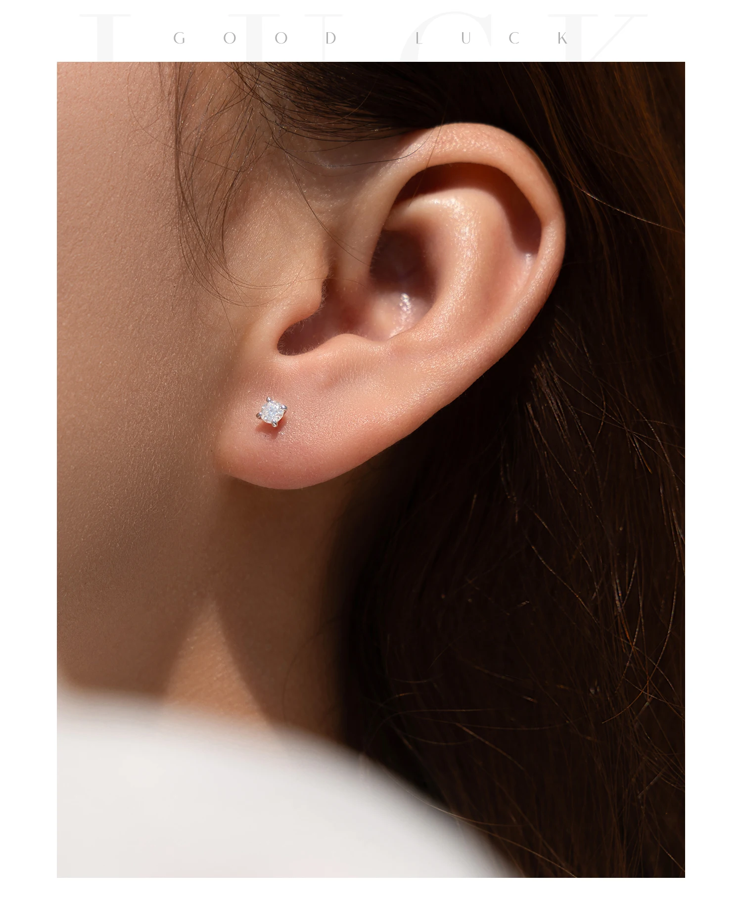 MODIAN 925 Sterling Silber Einfache Runde Ohr Stud Funkelnden D Farbe Moissanit Stud Ohrringe Für Frauen Edlen Schmuck – Detail 13