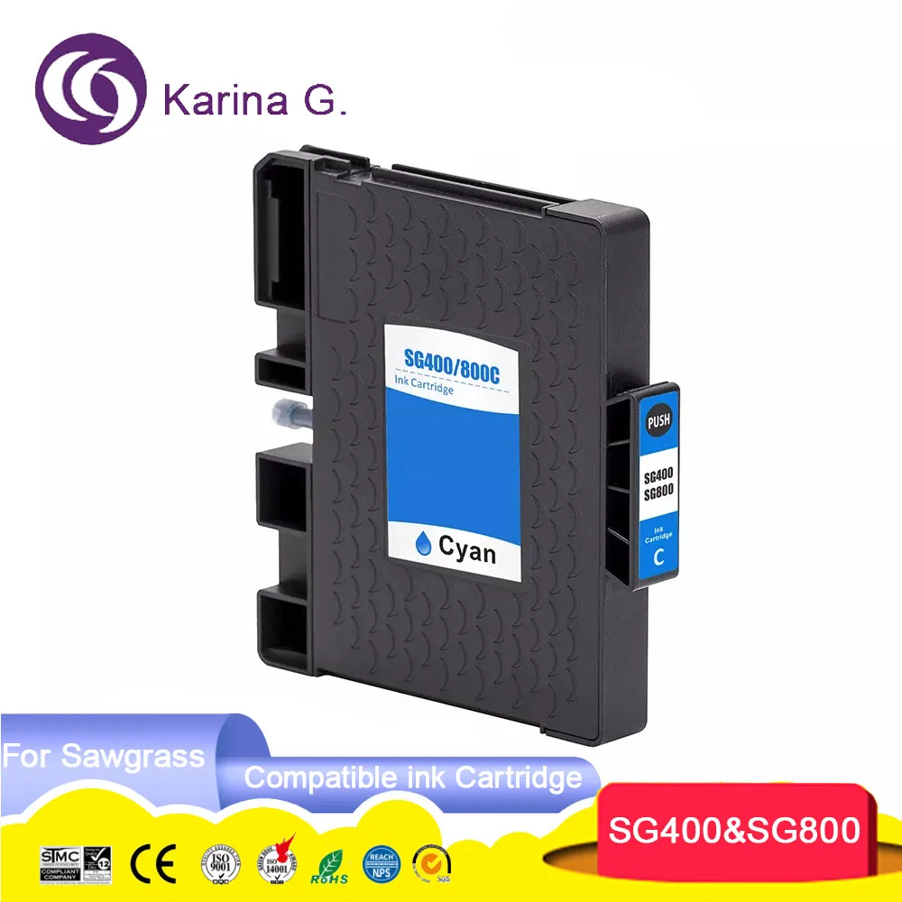 Premium SG 400 SG800 SG400 Premium Color Sublimation Compatible InkJet Ink Cartr