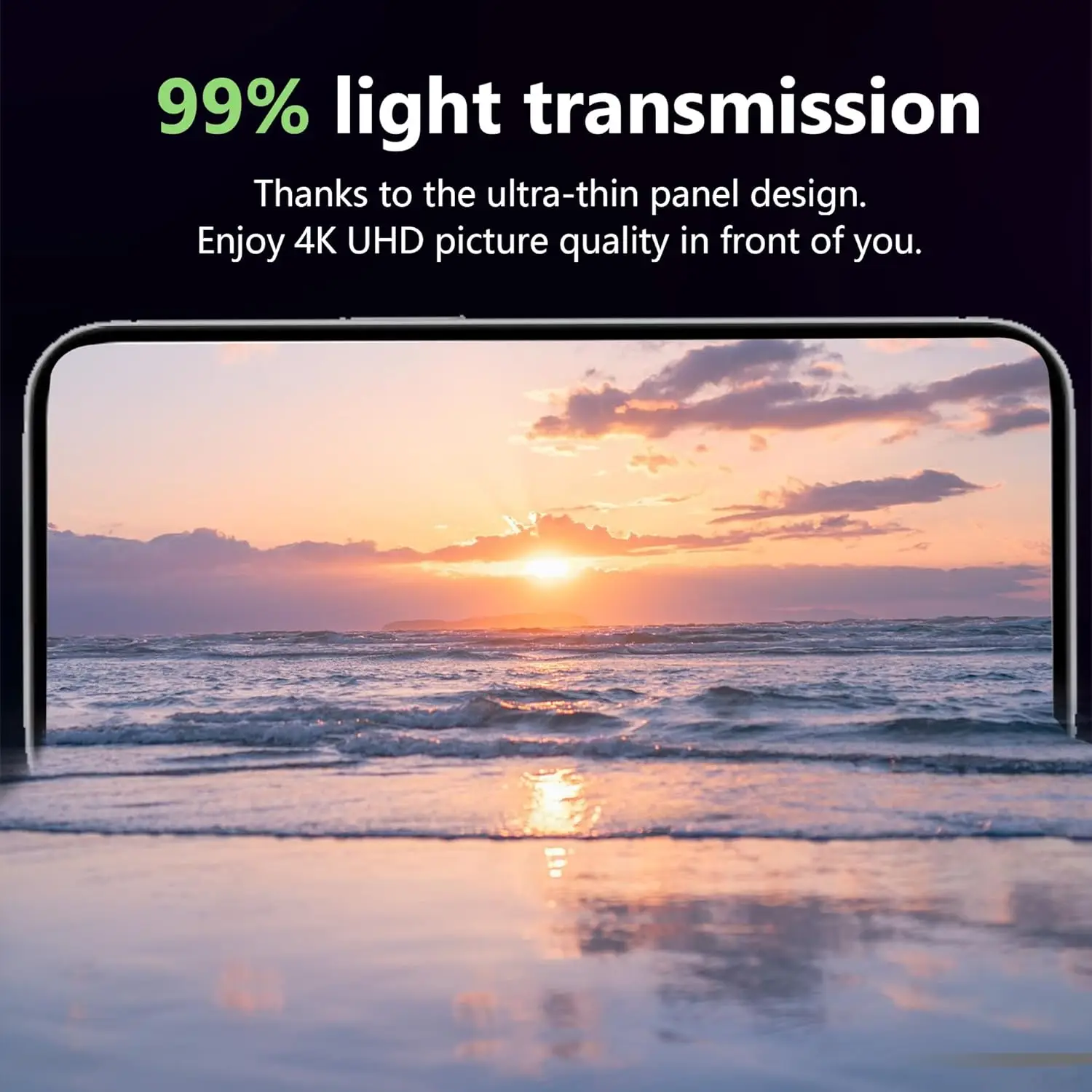 Premium Tempered Glass Screen Protector - Bubble-Free, Full Coverage, 9H Hardness, HD Clarity (1/2/3/4 Pack)