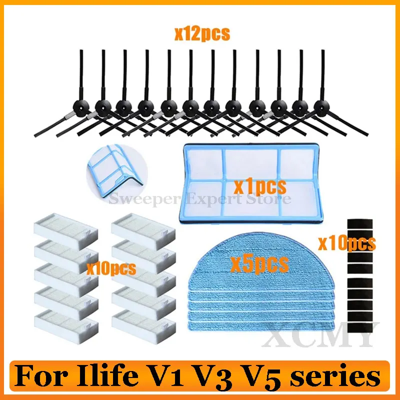 GANCEI Zubehör-Set Für ILIFE V1 V3 V5 Serie - Filter & Bürsten