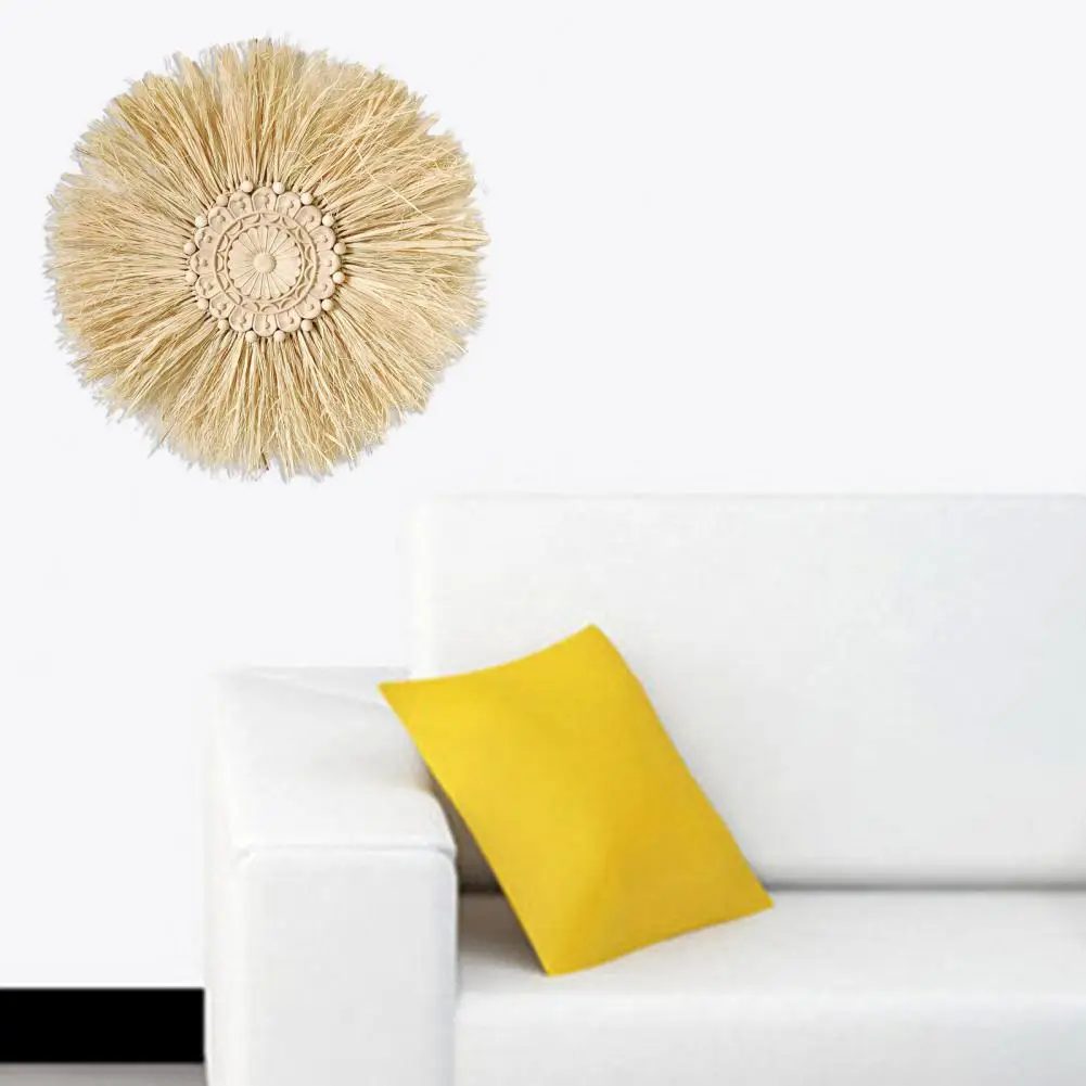 

Легкий шикарный дизайн макраме соломенное настенное украшение декоративное соломенное украшение креативное для офиса