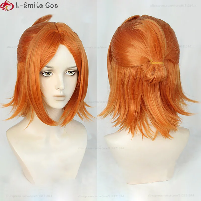 

Game ES Ensemble Stars 2wink Aoi Hinata Aoi Yuta Cosplay Wig Short Orange Yellow Heat Resistant Synthetic Party Wigs + Wig Cap