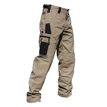 Wear Resistant Work Pant Man Multi-pocket Straight Cargo Trousers Outdoor Jogging Tactical Pants Spring Autumn Casual Trousers 1