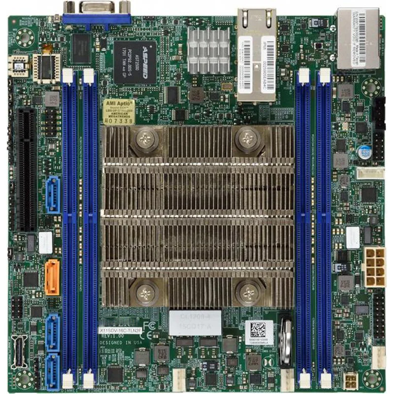 For Supermicro For X11SDV-4C-TLN2F 4-core ITX Motherboard 10GbE Network Port Soft Route Virtualization Perfect Test Good Quality 4 For Supermicro For X11SDV-4C-TLN2F 4-core ITX Motherboard 10GbE Network Port Soft Route Virtualization Perfect Test Good Quality - Image 2