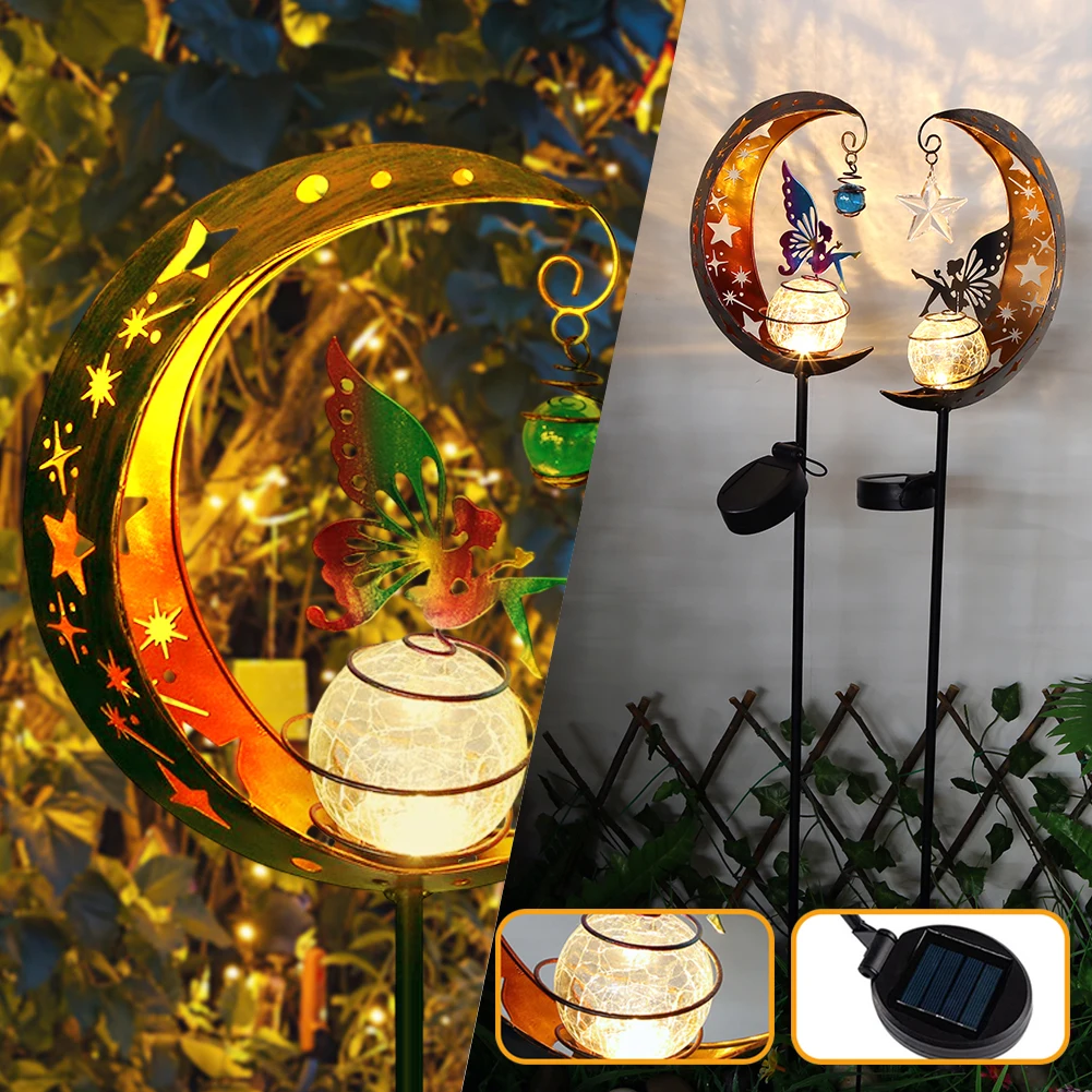 

Solar Moon Fairy Lights Garden Decoration Solar Lamp Flower Fairy Lamp Outdoor Lighting Waterproof for Garden Lawn Decoration