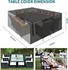 Outdoor Furniture Dust And Waterproof Cover Cloth OxfordCloth Garden Furniture Cover, Courtyard Sofa Table And Chair Cover 4