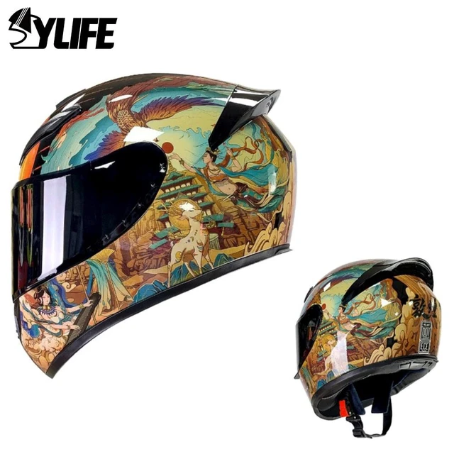 Full Face Motorcycle Helmet Woman Man Casque Moto Motorcycle Helmets Casco  Moto Motorcycle Motorbike Riding With Catear 8 Colors - AliExpress