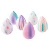 New Velvet Water Drop Powder Puff Giant Soft Flocking Beauty Egg with Fluffy Loose Powder Makeup Egg Makeup Sponge 5