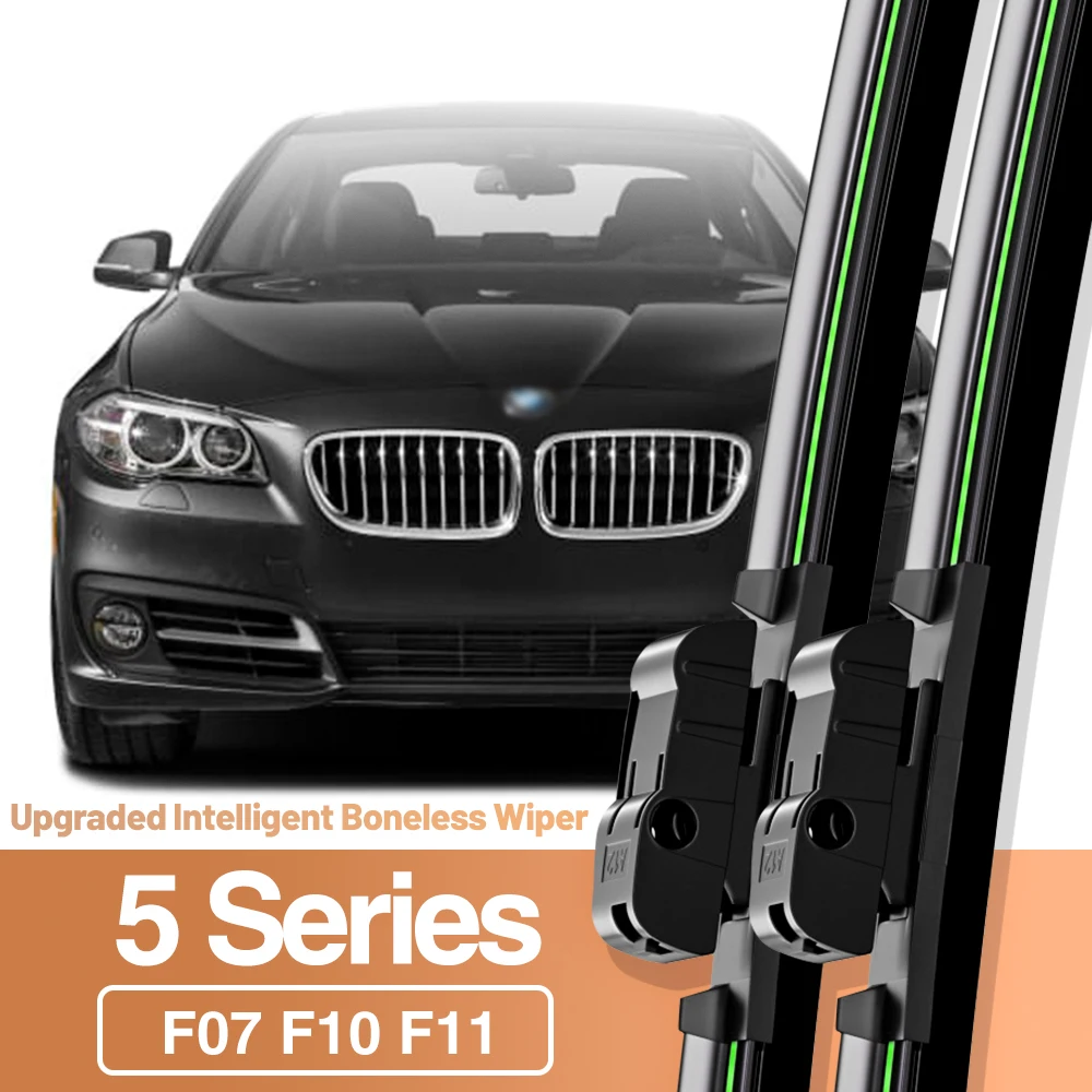 

2pcs For BMW 5 Series F07 F10 F11 2010-2016 Front Windshield Wiper Blades Windscreen Window Accessories 2011 2012 2013 2014 2015
