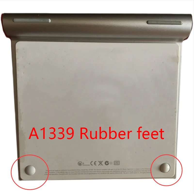 2Pcs/Set Replacement Rubber Bottom Case Cover Feet Foot Kit for Magic Trackpad A1339