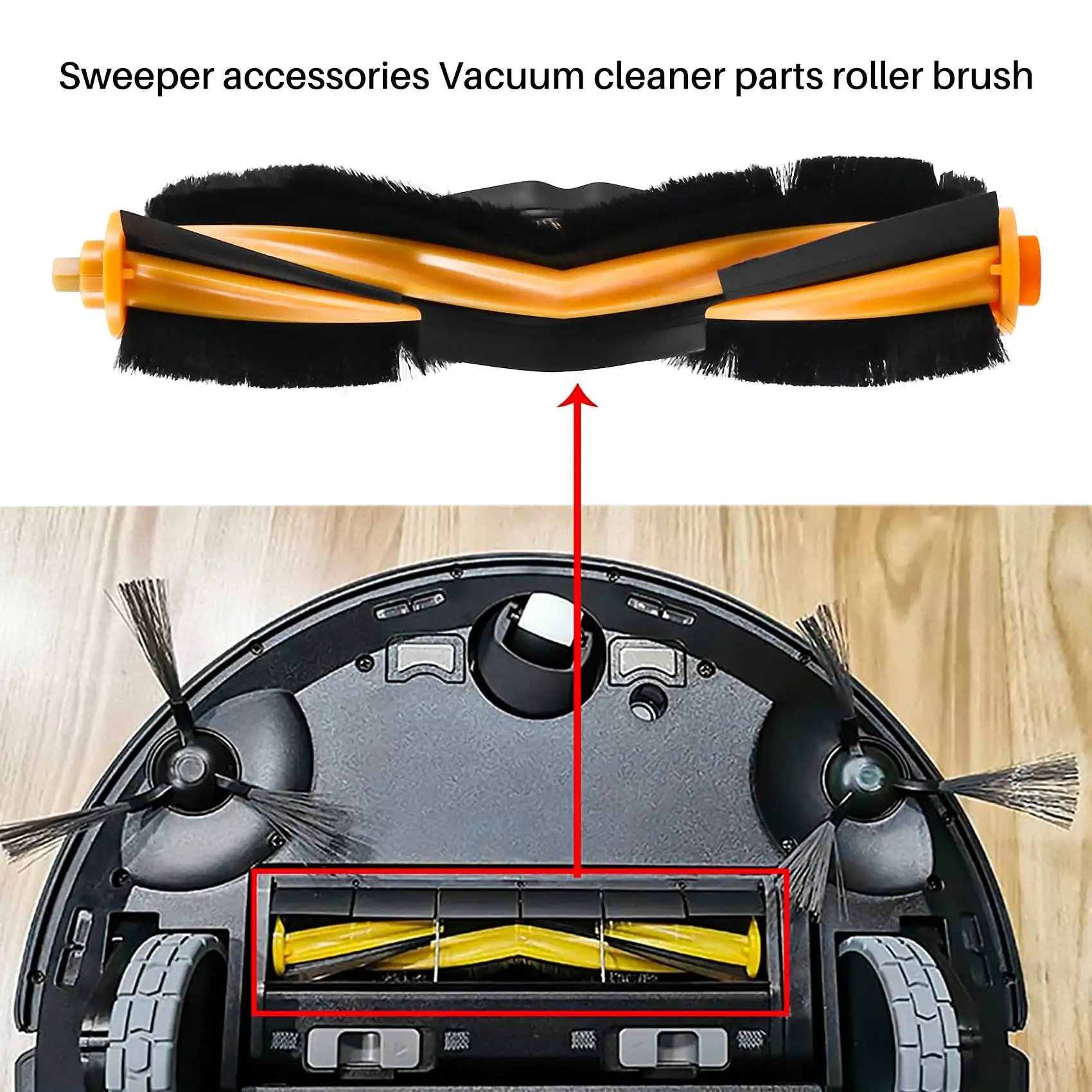 2Pc Robot Vacuum Cleaner Roller Brush for Deebot OZMO 950 Robot Vacuum Cleaner Accessories