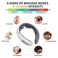 Ems Electric Neck Massager 6-Mode 9-Speed Massager Muscle Relaxation Battery Neck Massager Tool Relax Cervical Neck Protector 1