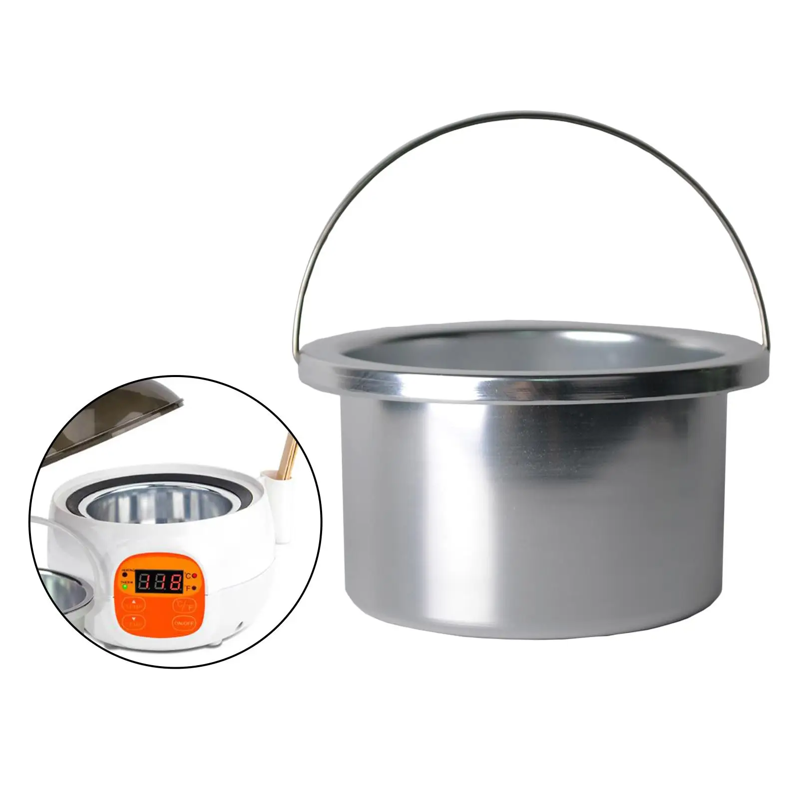 

Inner Pot, Empty Hair Removal Waxing Bowl Wax Machine Replacement melting Pot