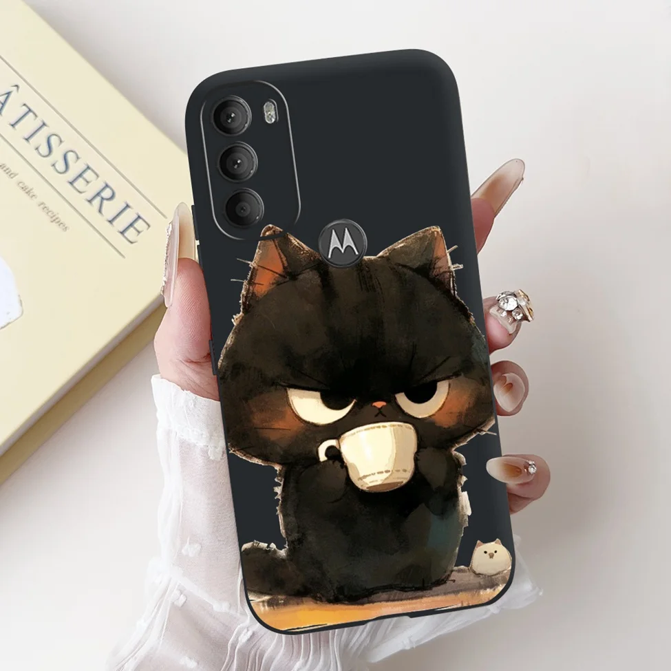 Luxury Cute Cartoon Cat Shockproof Silicone Phone Case - 6.4 Fashionable Back Cover