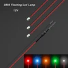10PCS 12V Wired Led Smd 0805 Led Lamp Flashing Models Train Pre-Soldered Micro Litz with Resistance for Train Railway Landscape 1