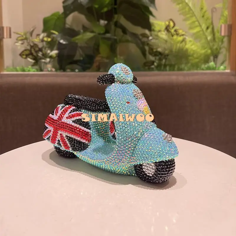 DIY Diamant Malerei Antike Motorrad Sparschwein Geburtstag Boy Kid Geschenk Kreative Von Einrichtungs Handwerk Britischen Stil Harz – Detail 8