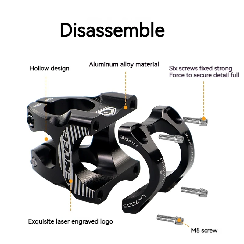 ENLEE Mountain Bike Handlebar Downhill Riser Tube Aluminum Alloy Short Handlebar 28.6*31.8*35mm Riding Accessories bicycle handlebar