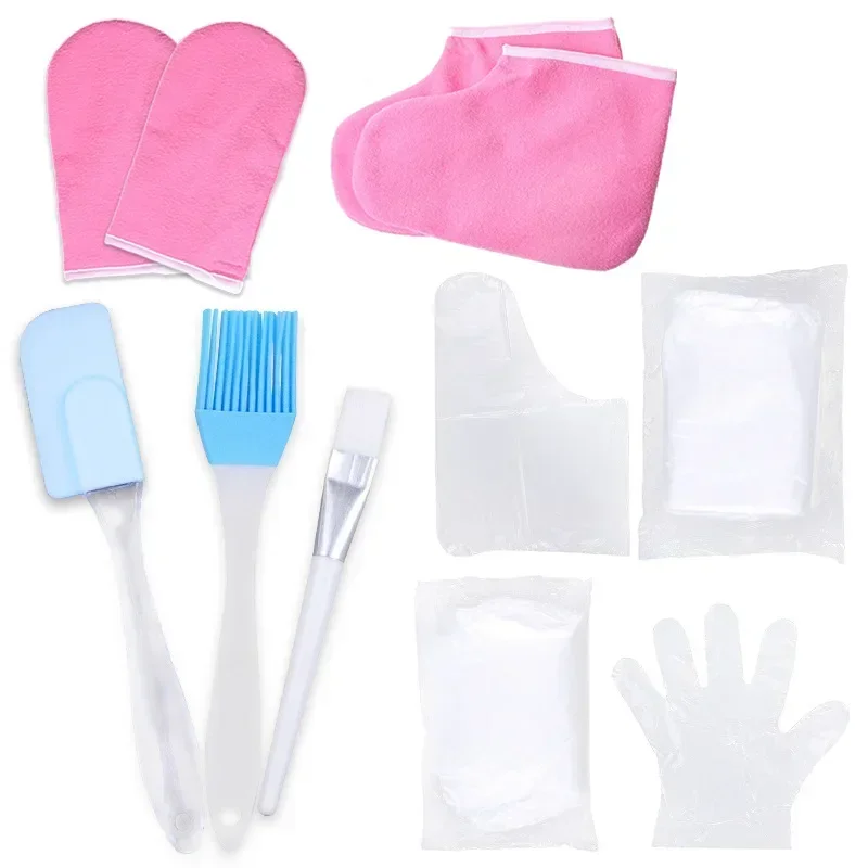 Paraffin Wax Hand and Foot Care Accessories Set Exfoliating SPA Moisturizing Hand Paraffin Wax Gloves Booties Thick Treatment paraffin wax care set