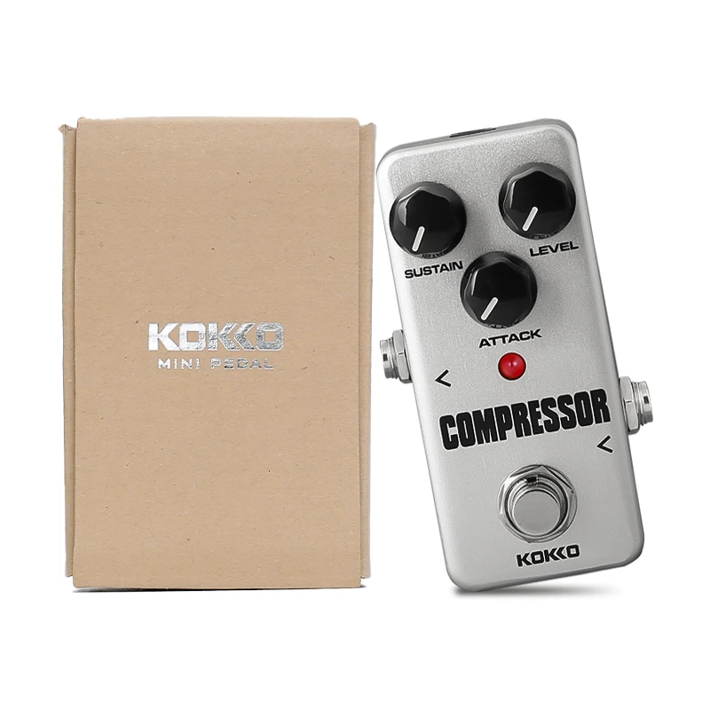 KOKKO Guitar Pedal Compressor Effect FCP2 Portable Aluminum Alloy Pedal