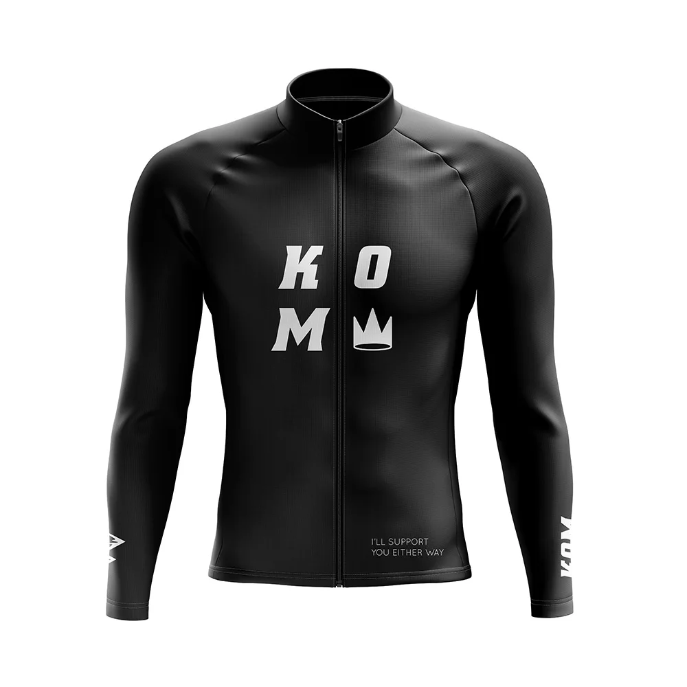 New Tops Kom Sportwear Winter Maillot Cycling Long Sleeve Jackets Bicycle Thermal Fleece Jerseys Ciclismo Mtb Warm Clothing