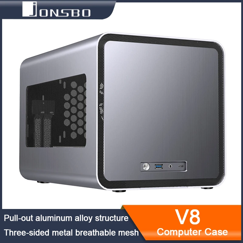 Jonsbo V8 Computer Case Aluminum Alloy Material Pullout Threesided