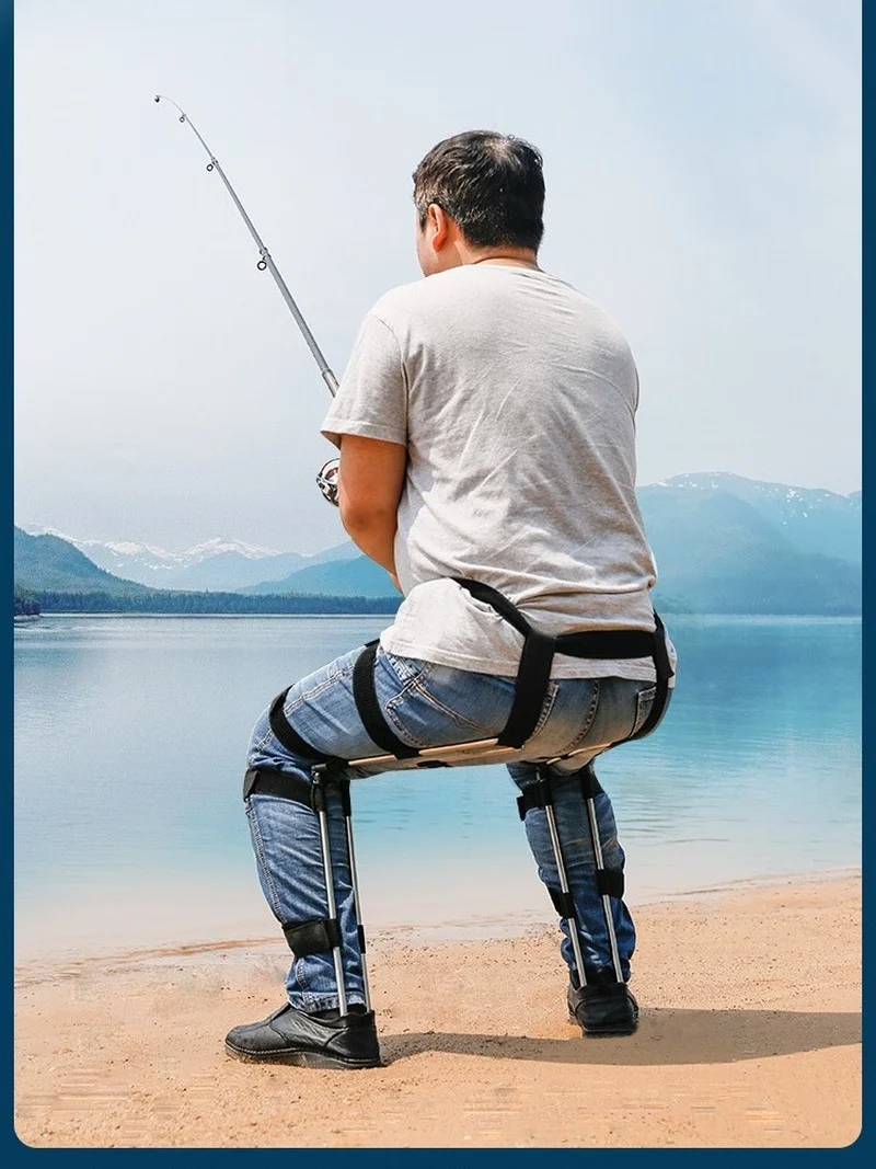 Assento invisível portátil para esportes vestindo, Banqueta dobrável, Cadeira de uso Expedileton, Assento multifuncional de viagem de pesca, 7688