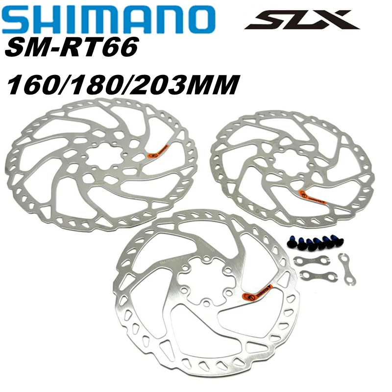 

Дисковый тормозной ротор Shimano Deore SLX SM RT66, 6 болтов, 160 мм, 180 мм, 203 мм, 6 болтов, дисковые тормозные роторы для горных велосипедов